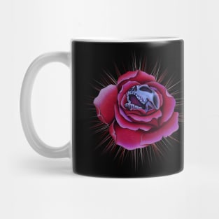 skull rose Mug